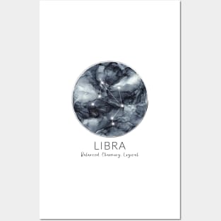 Libra Zodiac Moon Constellation Posters and Art